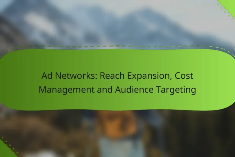 Ad Networks: Reach Expansion, Cost Management and Audience Targeting