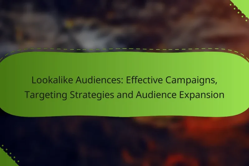 Lookalike Audiences: Effective Campaigns, Targeting Strategies and Audience Expansion