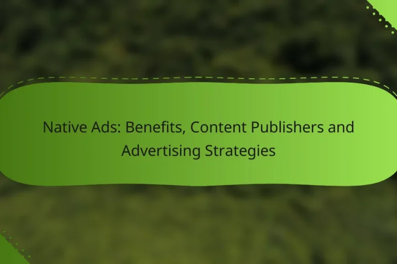 Native Ads: Benefits, Content Publishers and Advertising Strategies