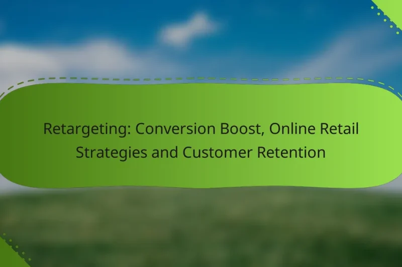 Retargeting: Conversion Boost, Online Retail Strategies and Customer Retention