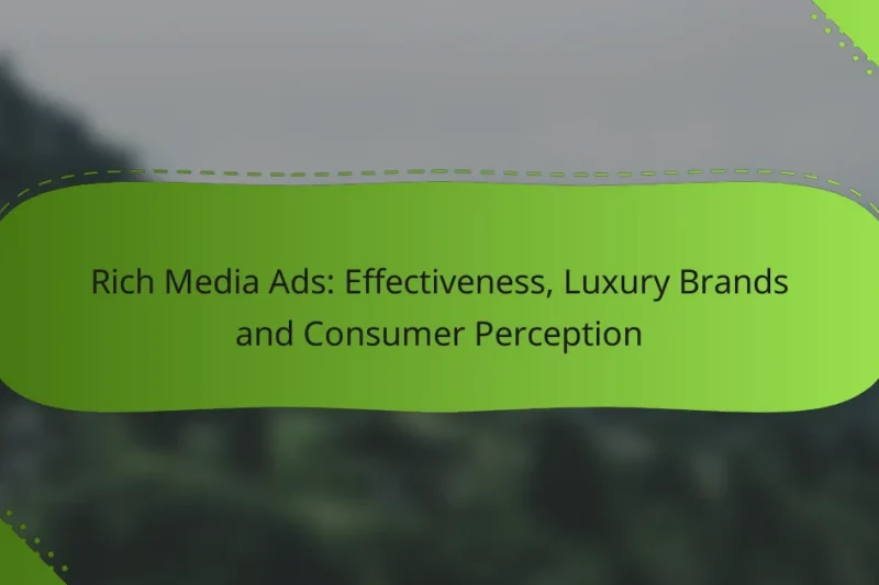Rich Media Ads: Effectiveness, Luxury Brands and Consumer Perception