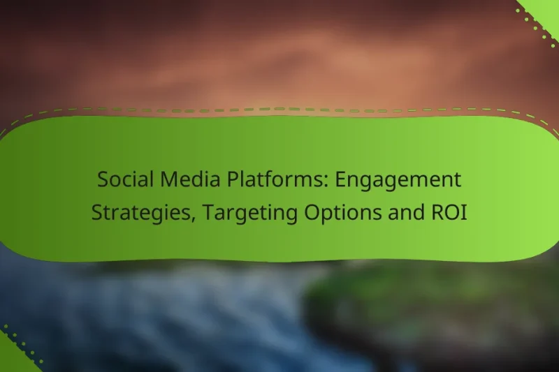 Social Media Platforms: Engagement Strategies, Targeting Options and ROI